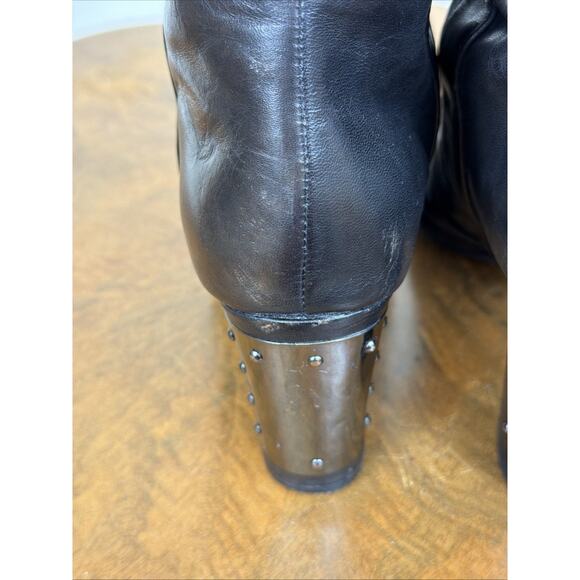 GUC Rebecca Minkoff Black Knee High Heeled Boot #1478 Size 8 - Picture 7 of 9